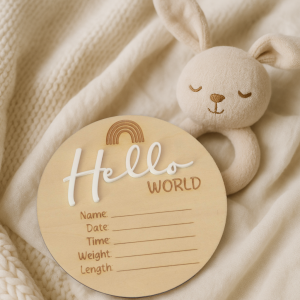 Hello World Baby Announcement