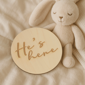 Double-Sided Baby Milestone Plaque